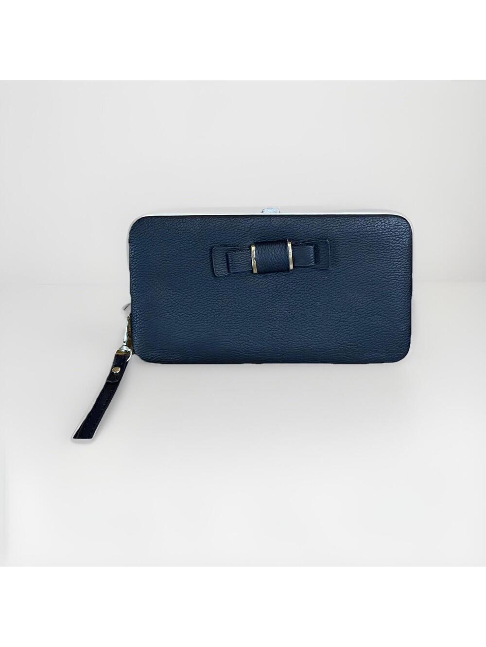 Womens Large Capacity Bowknot Wallet Long Purse Phone Card Holder Pocket -B1